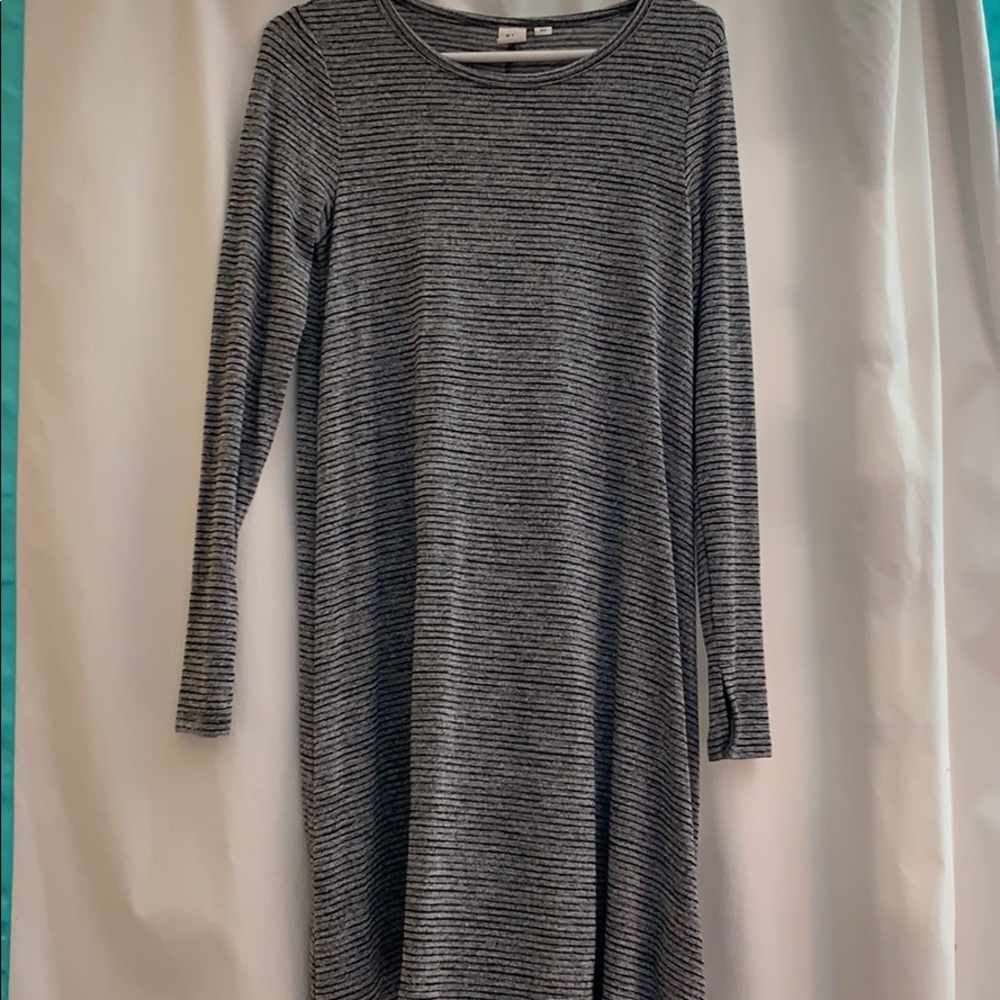 Gap Long Sleeve Striped Dress